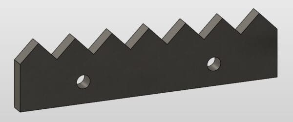 Nóż 452.8x115x25 (P79)-P79-001 izometria