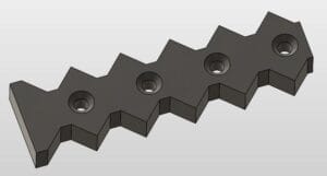 Nóż stały skrajny Weima PowerLine 3000 459x129x45.7 - (P109) Nóż stały skrajny Weima PowerLine 3000 459x129x45.7 - (P109)