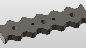 Przeciw Nóż Vecoplan VIZ 1700 - 414x117x28mm (P126)