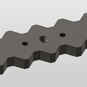 Przeciw Nóż Vecoplan VIZ 1700 - 414x117x28mm (P126)