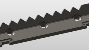 Przeciwnóż zębaty 397x94x35-15 Prawy Weima- (P66)