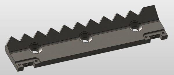 Przeciwnóż zębaty 397x94x35-15 Prawy Weima- (P66)